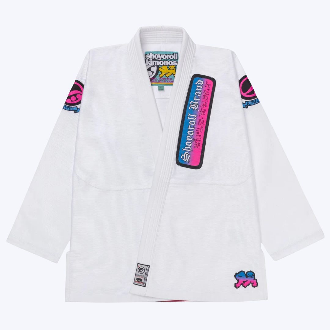 Shoyoroll Retro Gradient BJJ Gi – White Jiu Jitsu Kimono