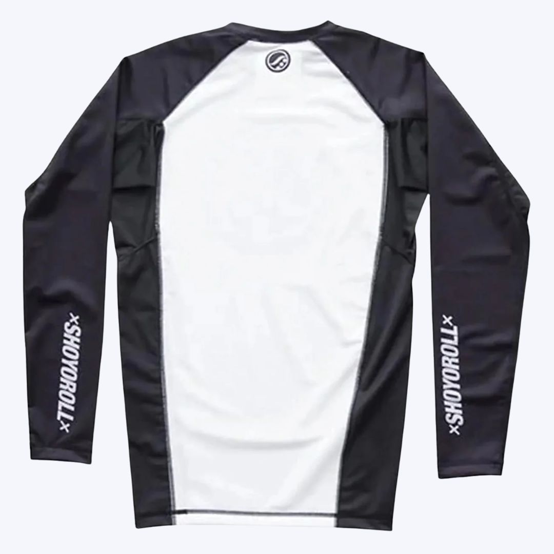 Shoyoroll Black & White No Gi Rash Guard – BJJ Training Shirt