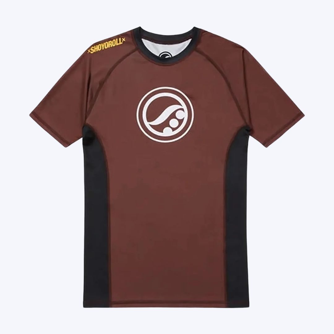 Shoyoroll Ranked Brown No Gi Rash Guard – BJJ Training Shirt